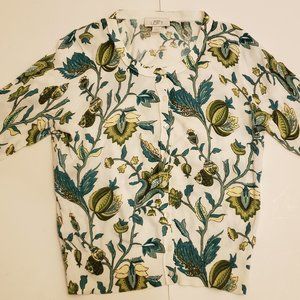 LOFT botanical short sleeve S